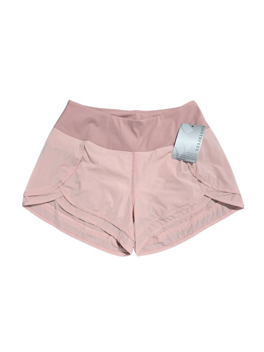 NWT | Soothfeel Rose Pink Running Shorts Zipper Pocket Built-in Liner | Medium